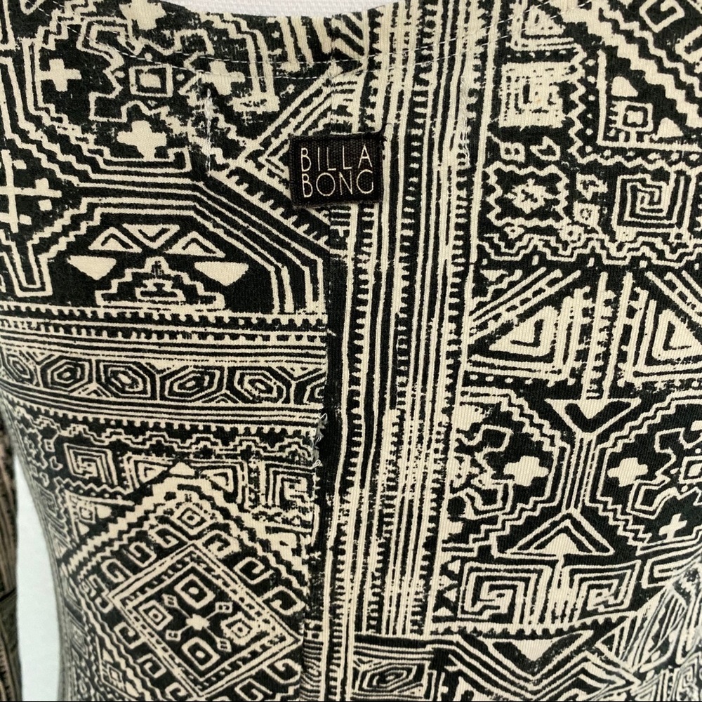 NWT Billabong  Black & White Patterned Dress sz S - Picture 6 of 7